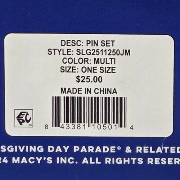 NWT Macy's Thanksgiving Day Parade Pin Set 2025 Limited Edition - Picture 4 of 4